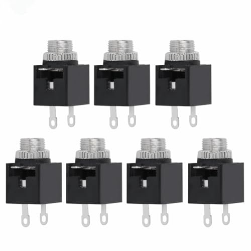 Conectores de audio PJ-301M de 3,5 mm jack TS montaje panel terminal soldadura tuerca auriculares