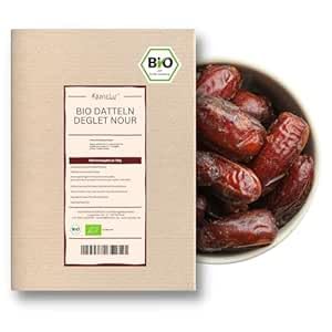 Kamelur - Kamelur 5 kg de dattes bio Deglet Nour dénoyautées et séchées - Dattes naturelles BIO de Tunisie, sans additifs