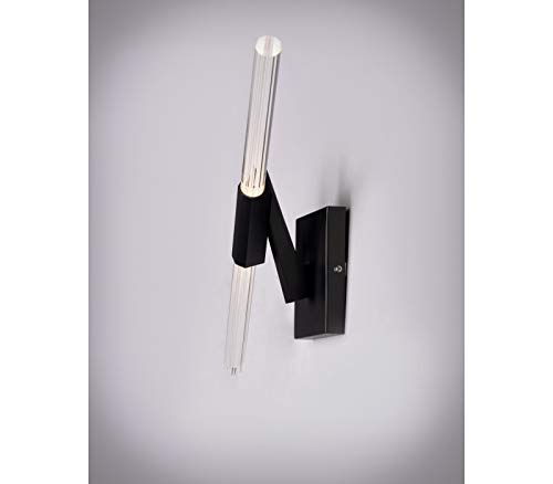 Et2 E41430-75Gm Light Saber Led Clear Acrylic Rod Wall Sconce, 2-Light 6 Total Watts, 27"H X 8"W, Gunmetal #TOP2