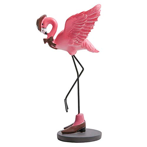 Mini Flamingo Figuren Mit Krone – 10 Stück, Rosa Harz, Für Deko & Kuchen