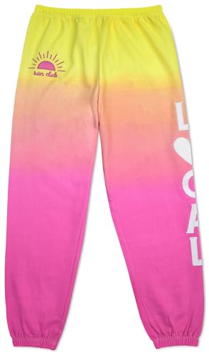 iscream + Theme NYC Big Girls French Terry Applique and Embroidered Accent Sweatpant Collection2