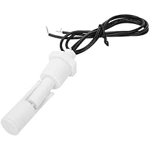 2Pcs Water Level Sensor Switch,High and Low Water Level Control White PP Plastic Liquid Float Switch 1/2in Thread NPT DC0-110V Controller Float Switch