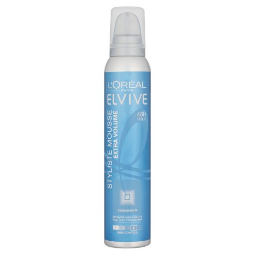 L'Oréal Elvive Styliste Extra Volume Mousse, 200 ml, Pack of 3