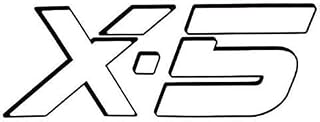Boat Decal Sticker | X-5 White Emblem