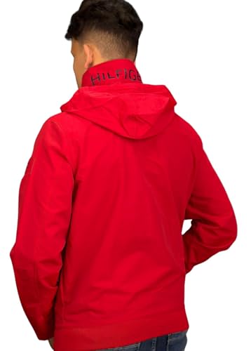 Tommy Hilfiger Water Resistant Regatta Full Zip Men's Jacket (US, Alpha, Medium, Regular, Regular, Primary Red)4