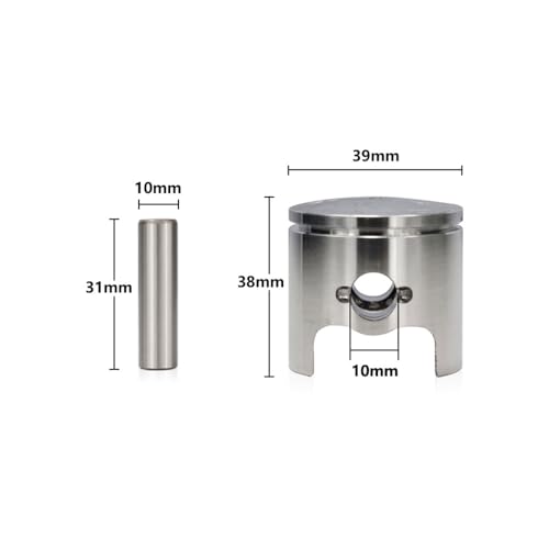 Segments de piston 39 mm haute compression pour tronçonneuse 3800 - 3