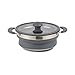 Price comparison product image Kampa Folding Saucepan 1.5 Litre Grey Silicone & St/Stl