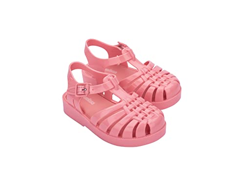Image of mini melissa Possession Jelly Fisherman Sandal for Toddler and Kids | Iconic Fisherman Jelly Sandal for Toddlers & Girls, Adjustable Buckle, Waterproof, Bubblegum Scent, Play & Dress Shoes