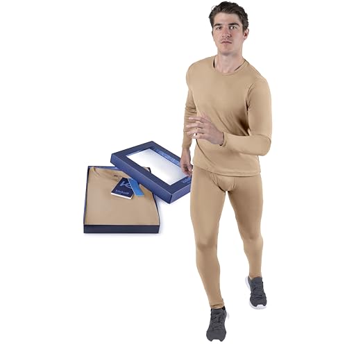 Thermal Underwear for Men Long Johns for Men Thermal Top Bottom Fleece Lined Base Layer Pajamas Cold Weather
