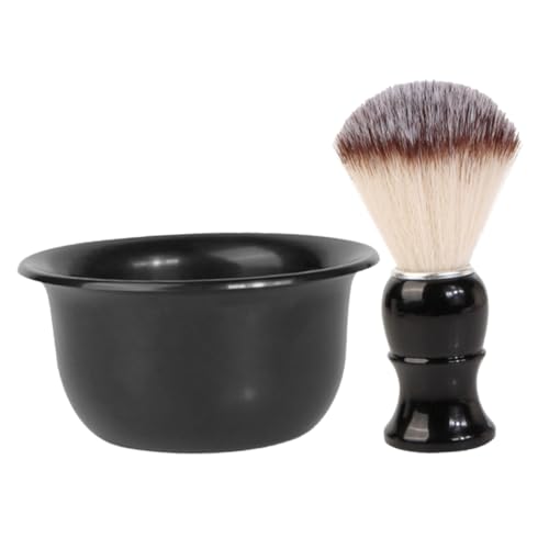 Cabilock Kit Barba Uomo con Pennello da Barba e Ciotola per Schiuma per Rasatura Liscia e Cura Quotidiana Regalo Originale per Uomo