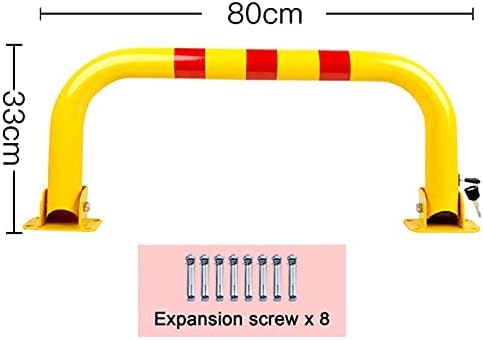 Lockable Folding Security Bollard Folding Parking Lock for Car Park Protection.Security Pole,Car Parking Space Lock Bollard U Shape Foldable Driveway Bollard Post Pole Garage Security Posts image 3
