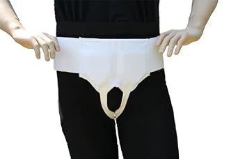 Alpha Medical Flat Inguinal Hernia Aid Belt Hernia Guard Men or Women Single or Double L8310