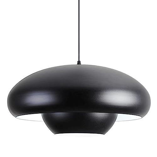 Suspension unique E27 en métal crème pour décorer un bar de restaurant