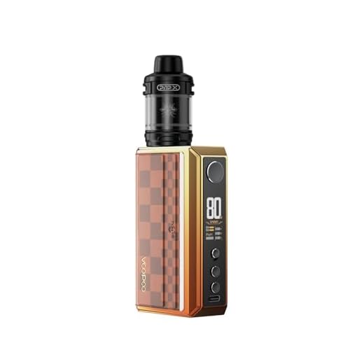 VOOPOO Drag 5 Kit Mod Tank Starter Kit 2ml Capacity (Battery not included) (No Liquid No Nicotine) (Sunset Orange)