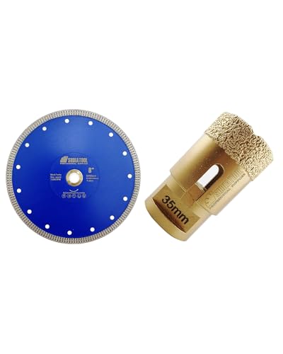 SHDIATOOL Disque diamant outillage meuleuse et foret 35mm carrelage granit marbre