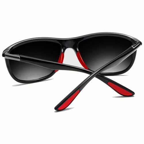 Image of Rectangular Sports Fashion Polarized Sunglasses - KANASTAL Durable Lightweight Sun glasses for Men and Women KU1907