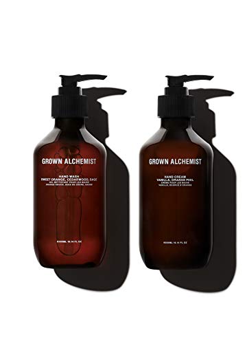 Grown Alchemist Handpflegeset I Hand Wash 300ml + Hand Cream 300ml Geschenkset I Handseife und Handcreme I Naturkosmetik I vegan I bio zertifiziert