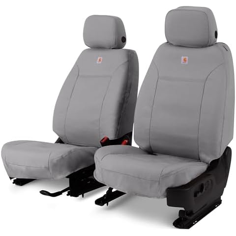 Covercraft Carhartt SeatSaver Custom Seat Covers for 2024-2025 Toyota Tacoma (Excludes TRD Pro), 1st Row Bucket Seats, Duckweave Gravel Cover