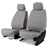 Covercraft Carhartt SeatSaver Custom Seat Covers for 2009-2014 Ford F-150 & 2011-2016 F-250/F-350 (1st Row Bucket Seats, Duck Weave Gravel)