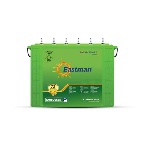 Image of Eastman EM1800SSR | Eastman 150Ah Smart Solar Battery | Warranty 72 (36+36) Months for Home & Office