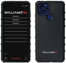 Williams AV WF R2-N Pro Wi-Fi Receiver for Use with Any WaveCAST-Enabled Transmitter; 6.8”- HD Touchscreen, Lithium Battery, Protective Case, Black
