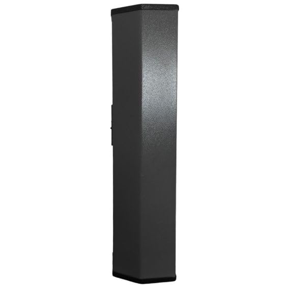 PA 100V 20W Diffusore a colonna da parete Nero 61x16x13cm