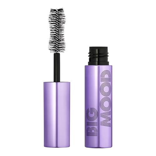 e.l.f. Big Mood Mascara Mini, Instantly Creates Long-Lasting, Bold & Lifted, Voluminous Lashes, Infused with Jojoba Wax, Black - image 1