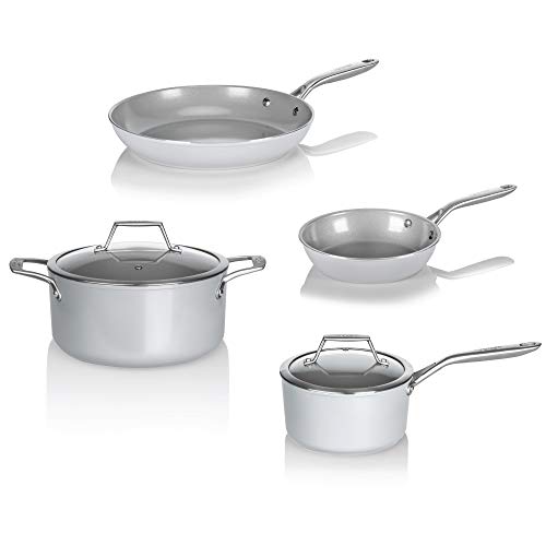 TECHEF CeraTerra Ceramic Nonstick Cookware Set, 6-Piece