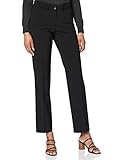Diese edle Damenhose überzeugt sowohl mit ihrem eleganten Schnitt als auch mit ihrem pflegeleichten Wollmix. Im Stil einer modernen Zigarettenhose gefertigt, zeigt sich die Hose gepflegt und doch zeitgemäß im Look. Aufgrund der wertigen und knitteramen Wollmischung bleibt die Tuchhose auch in der Optik perfekt. Mit der cleanen Wollqualität aus feinsten Garnen garantiert die Damenhose höchste Funktionalität und Bequemlichkeit für Freizeit und Business.