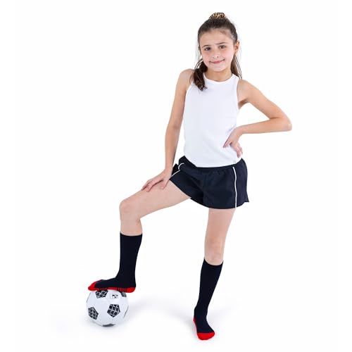 Boys Girls Viscose Bamboo Crew Cushioned Athletic Socks with Seamless Toe for sensory kids- 3 Pairs2