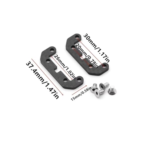 Plaque montage carbone Tamiya TT02 54514 accessoire mise niveau barre stabilisatrice RC 1/10