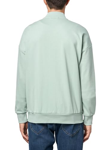 Image of HUGO Men's Twill French Terry Zip Up Bomber Sweatshirt