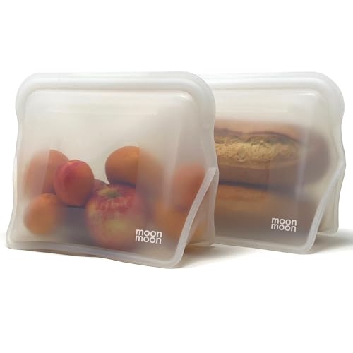 Moonmoon Reusable Silicone Food Storage Bags 1500ml Set