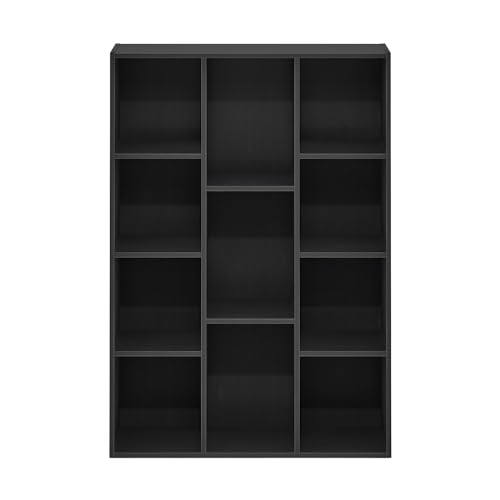 image for Furinno LUDER Book Shelf, 11-Cube Bookshelf, Reversible Bookcase, 9.4
