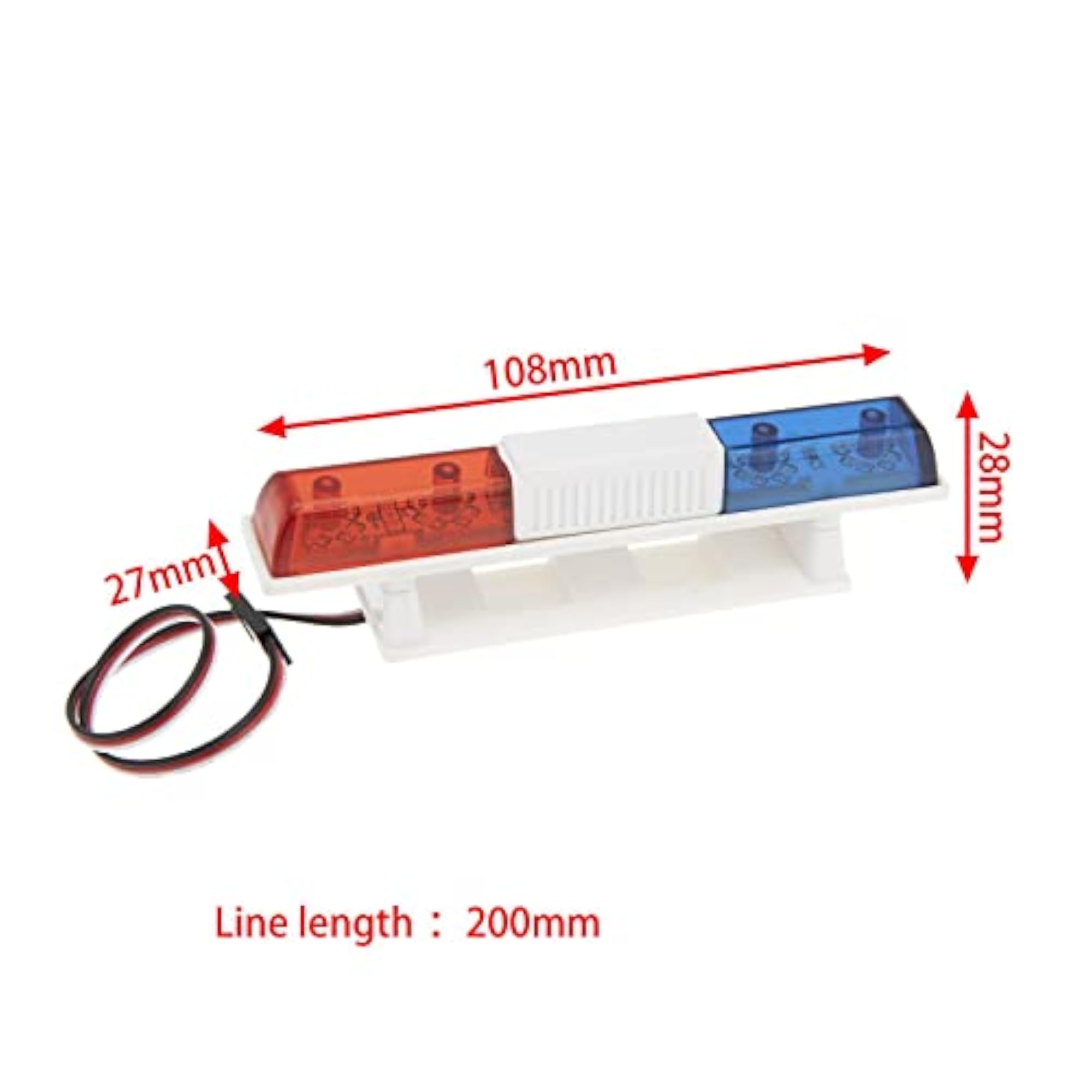 RC Police Car Flash LED Light Alarming Light for 1/10 HSP