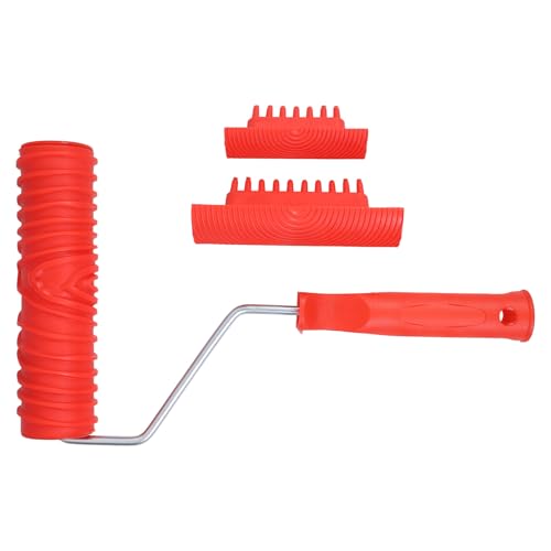 SOPOTUTU 木目調ペイントローラー 多用途木?工具 耐久素材製 木目模様作成用 壁面装飾や手工芸に