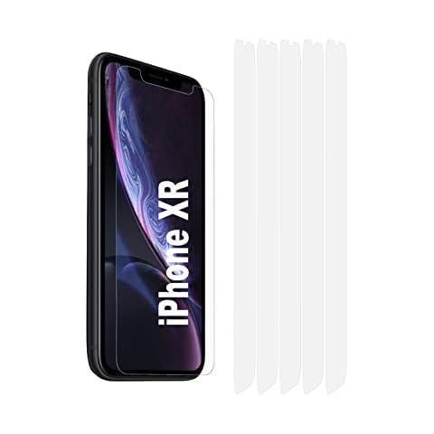 TeKKno® 5x LCD Screen Protectors Guards And Cleaning Cloths for Apple iPhone XR Cover