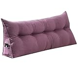 【Material de alta calidad】La almohada de lectura para cama y sofá está rellena de algodón PP de alta densidad y alto rebote de 20 cm de grosor, y su excelente elasticidad puede brindarle una comodidad duradera cuando se apoya en la cabecera. También ofrece una excelente suavidad y soporte.