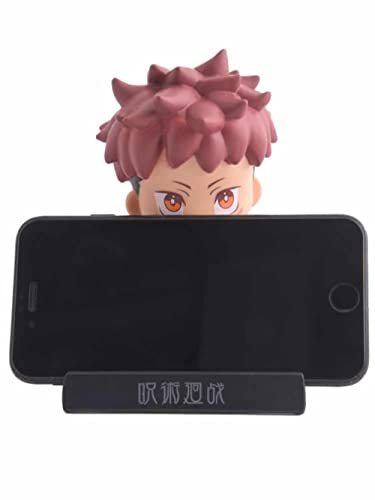 Image of AUGEN Super Hero Itadori Yuji 2 Action Figure Limited Edition Bobblehead with Mobile Holder for Car Dashboard, Office Desk & Study Table (Pack of 1)(Plastic)