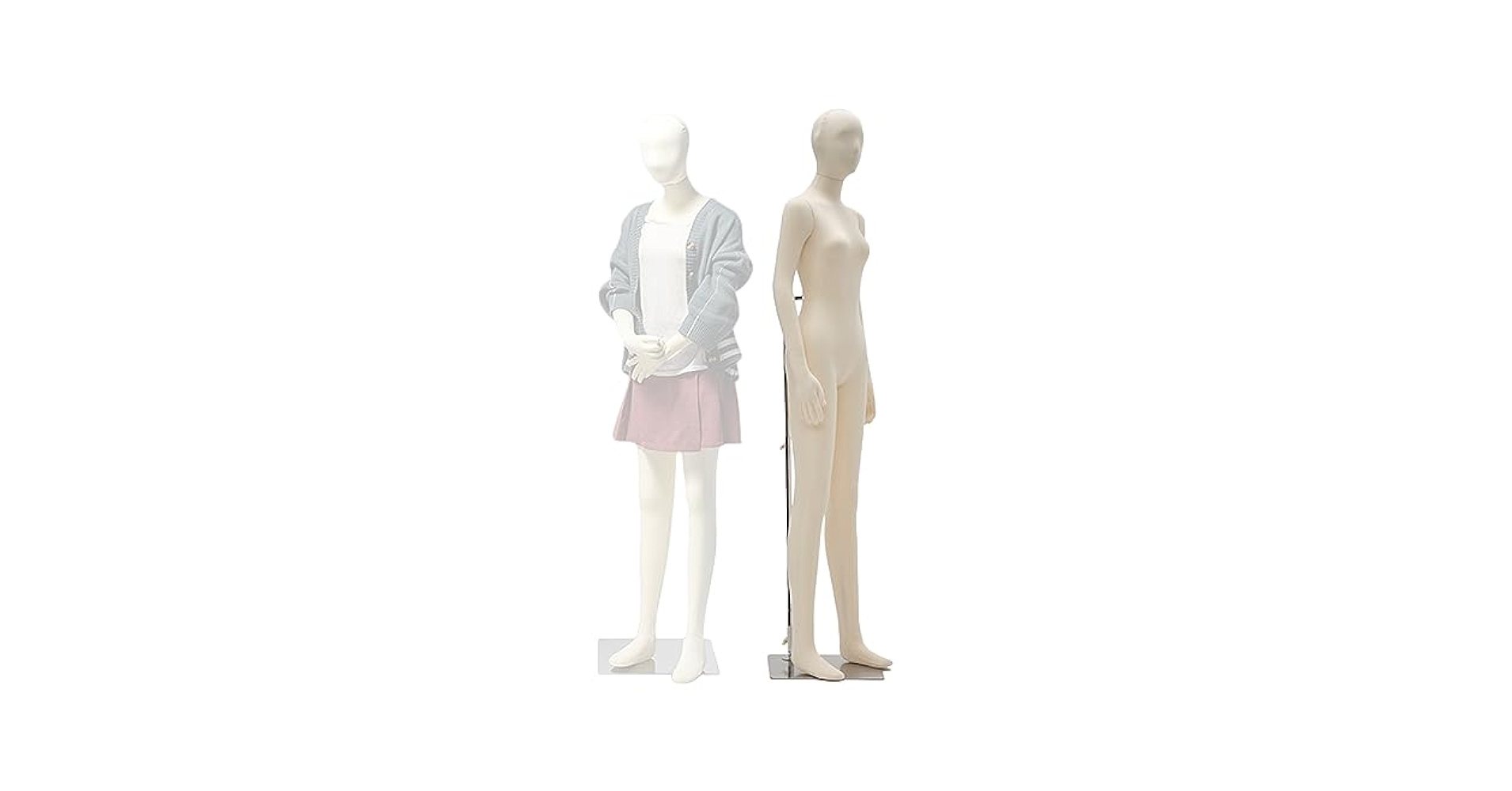 ミドルエイジの女性トルソー　マネキン　レアな体型　金属台座と2本脚で安定感抜群！ WEIMALL トルソー マネキン 9号 洋裁 女性 猫脚 木製 レディース