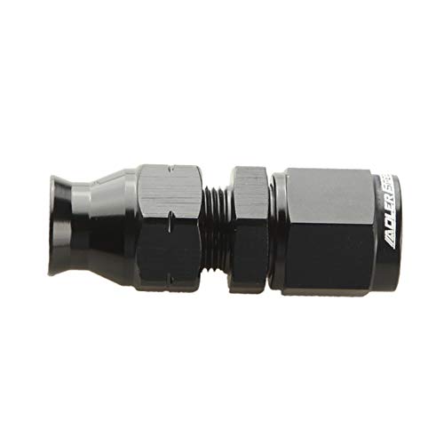 Straight An6 An-6 Female To 5/16" Tube Adapter Fitting Aluminum Black #TOP1