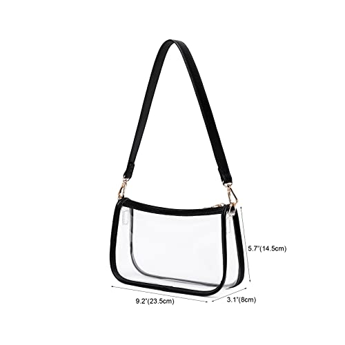 Image of Clear Purse Stadium Approved Bag Transparent Beach Handbag