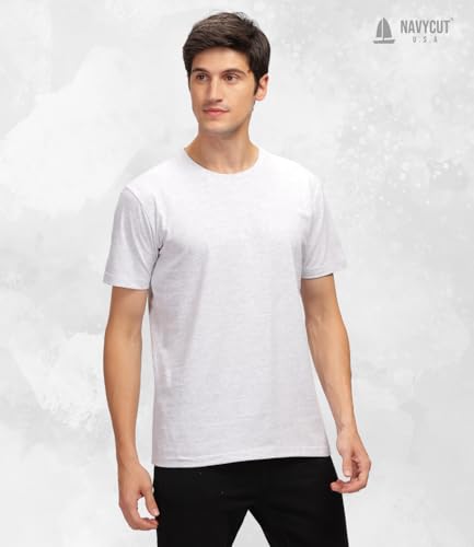 Image of Men T Shirt Cotton Round Neck | Solid Cotton Tee Half Sleeve | Breathable Casual T Shirt for Men | Stylish Round Neck Casual Wear | 12 Colors