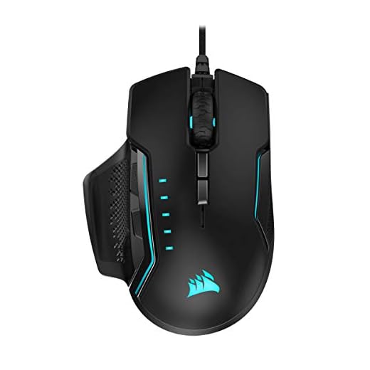 Mouse Gamer Corsair Glaive RGB PRO 7 Botões 18000 DPI Preto - CH-9302211-NA