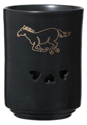 大堀相馬焼 松永窯 KACHI-UMA08 by中野聡美 二重湯呑み [07461-0145]