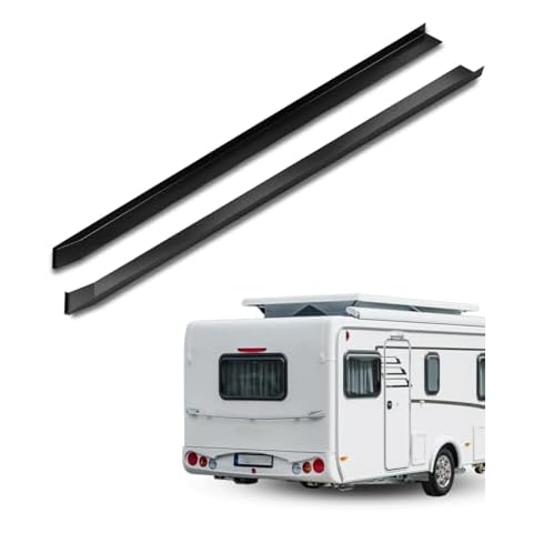Qnbes 2 Pcs RV Slide Out Ski Kit, RV Floor Protector Saver Corner Edge, Slide Out Stabilizers Prevent Sticking/Catching (Not Include Butyl) Cover