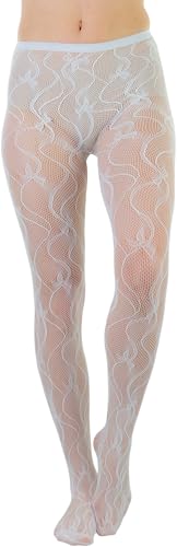 Image of ToBeInStyle Women's Sexy Vibrant Fine Classic Fishnet Full Footed Pantyhose