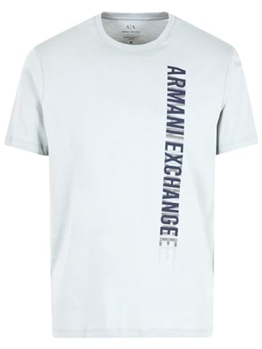 T-shirt Armani Exchange MC logo vertical coupe ajustée coton