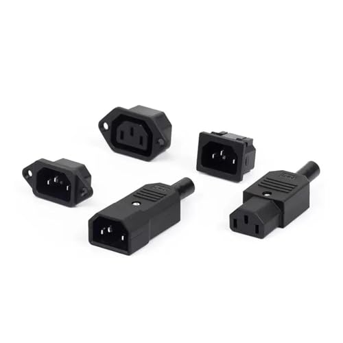 Fiche IEC320 C14 pour réparer une alimentation défectueuse avec bouton LED et fusible
