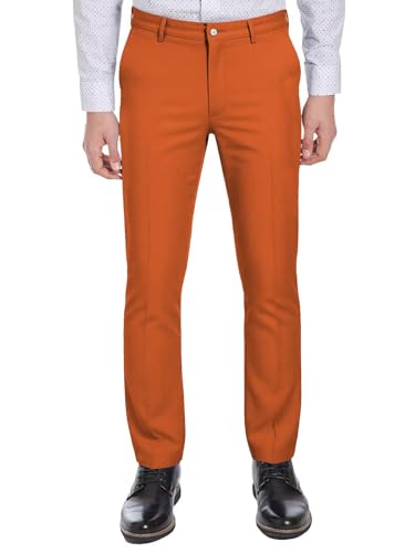 Mens Slim Fit Dress Pants Skinny Stretch Suit Pants for Men Classic Fit Casual Pant - Main Image
